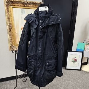 Men's Oakley Software Y2K Black Tech Parka Jacket Size Medium.